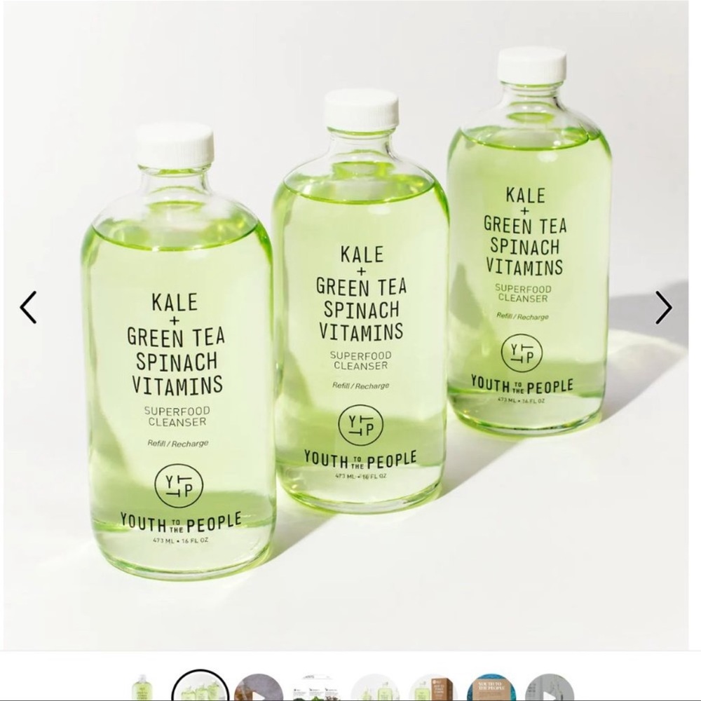 YOUTH TO THE PEOPLE: Superfood Face Cleanser + JUMBO SIZE 16 oz refill